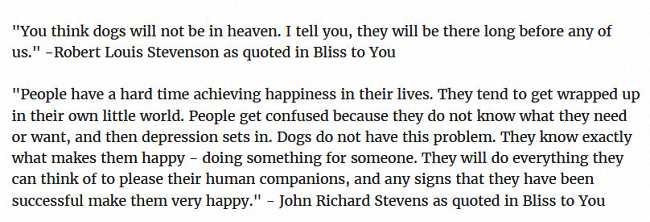 In the book Dog Quotations.