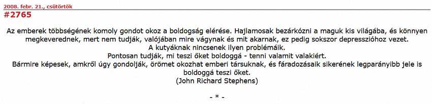 (In Hungarian)In the book Dog Quotations